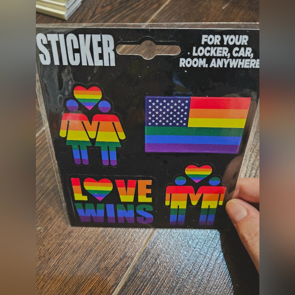 3/$25 "Love Wins" *Pride* stickers *Free with purchase of $30 or more